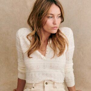 Sézane Lyna Jumper in Ecru/Ivory (size XXS)